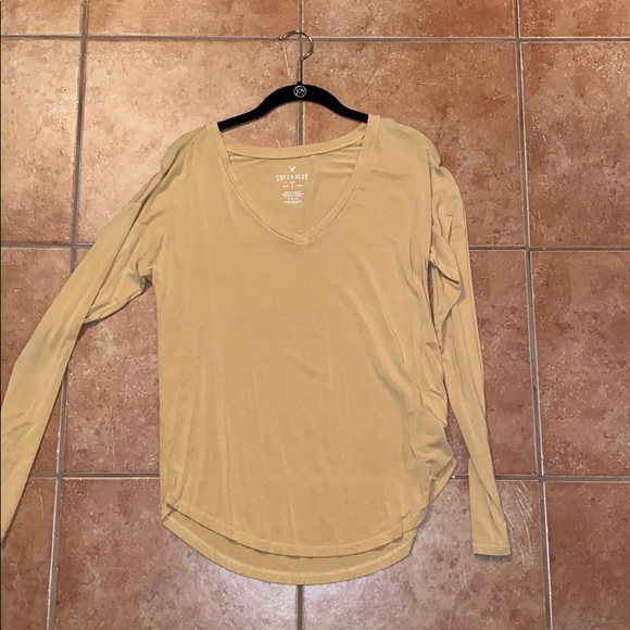 American Eagle soft and sexy shirt in mustard - Picture 1 of 2